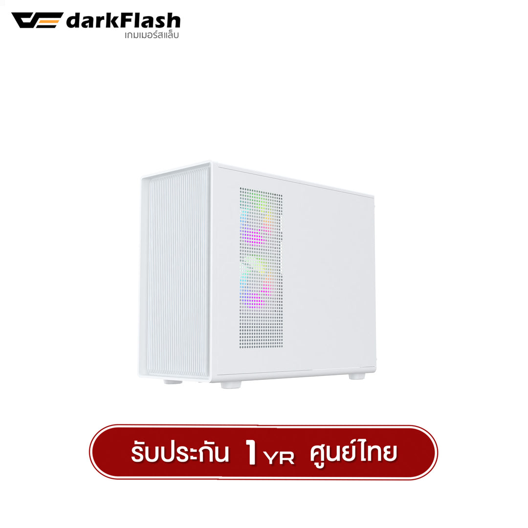 เคสคอมพิวเเตอร์ DarkFlash DB460M MATX Tempered Glass ARGB Gaming Case with DM20 ARGB Fan X3 รับประกัน 1 ปี