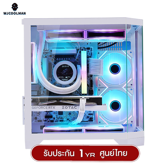 WJCOOLMAN Dreamer Mini Panorama M-ATX Tempered Glass Gaming Case (No Fan)