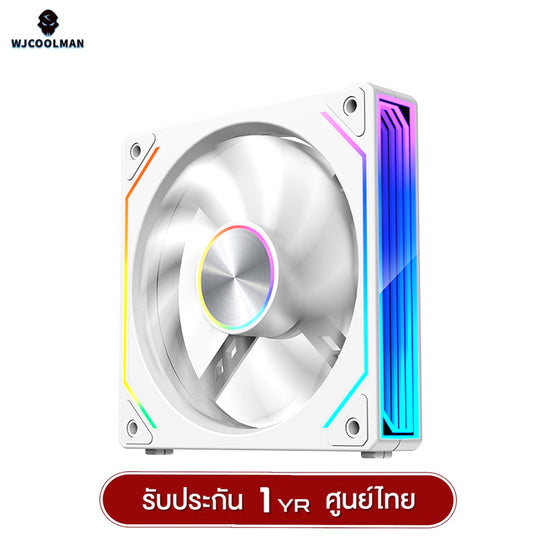 พัดลมระบายความร้อน WJCOOLMAN PathFinder Magnetic Stacking ARGB Block Fan รับประกัน 1 ปี