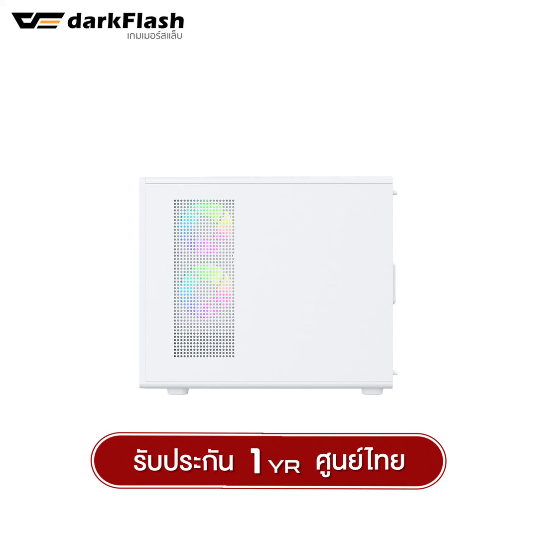 เคสคอมพิวเเตอร์ DarkFlash DB460M MATX Tempered Glass ARGB Gaming Case with DM20 ARGB Fan X3 รับประกัน 1 ปี