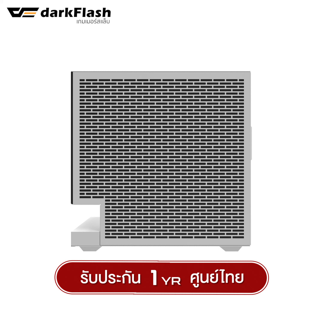 เคสคอมพิวเเตอร์ DarkFlash F1 MATX Tempered Glass ARGB Gaming Case with DM20 ARGB Fan X3 รับประกัน 1 ปี