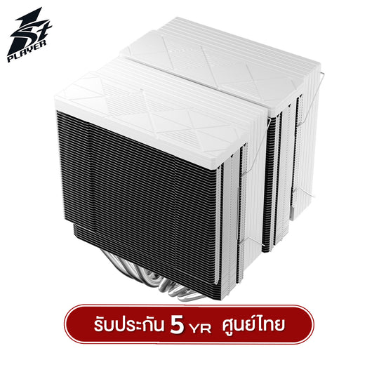 ซีพียูคูลเลอร์ 1st Player CY12-D Series (TDP275W) Black / White Air CPU Cooler รับประกัน 5 ปี