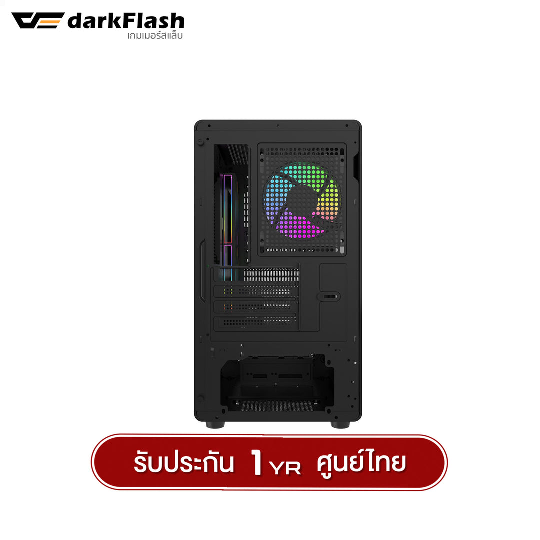 เคสคอมพิวเเตอร์ DarkFlash DB460M MATX Tempered Glass ARGB Gaming Case with DM20 ARGB Fan X3 รับประกัน 1 ปี
