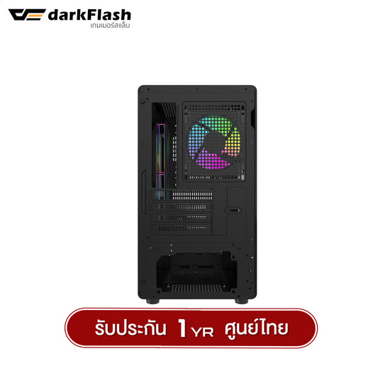 เคสคอมพิวเเตอร์ DarkFlash DB460M MATX Tempered Glass ARGB Gaming Case with DM20 ARGB Fan X3 รับประกัน 1 ปี