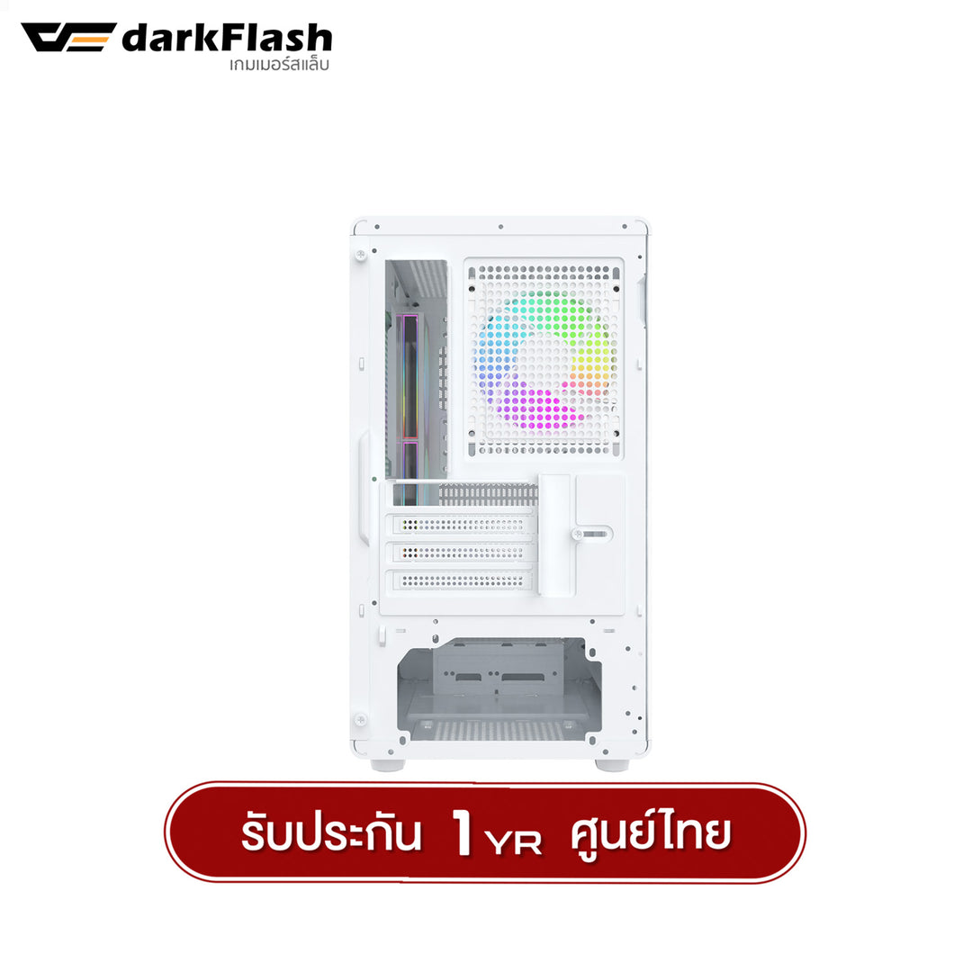 เคสคอมพิวเเตอร์ DarkFlash DB460M MATX Tempered Glass ARGB Gaming Case with DM20 ARGB Fan X3 รับประกัน 1 ปี