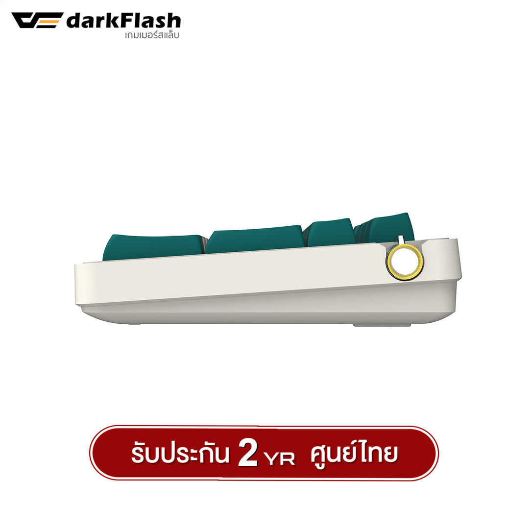 คีย์บอร์ดเกมมิ่ง DarkFlash DF98 Tri-Mod(Wired+2.4G+BT) Gasket RGB Mechanical keyboard Yellow Switch รับประกัน 2 ปี