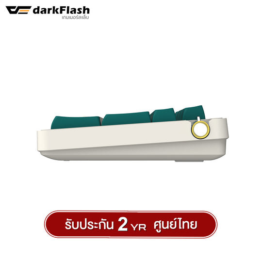 คีย์บอร์ดเกมมิ่ง DarkFlash DF98 Tri-Mod(Wired+2.4G+BT) Gasket RGB Mechanical keyboard Yellow Switch รับประกัน 2 ปี