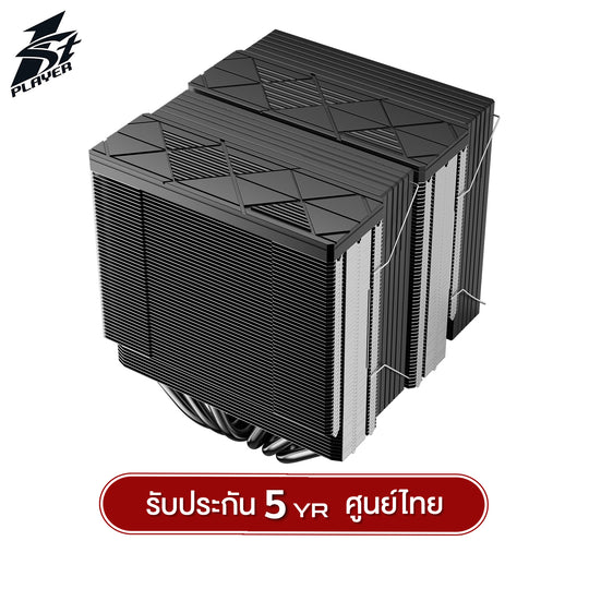 ซีพียูคูลเลอร์ 1st Player CY12-D Series (TDP275W) Black / White Air CPU Cooler รับประกัน 5 ปี