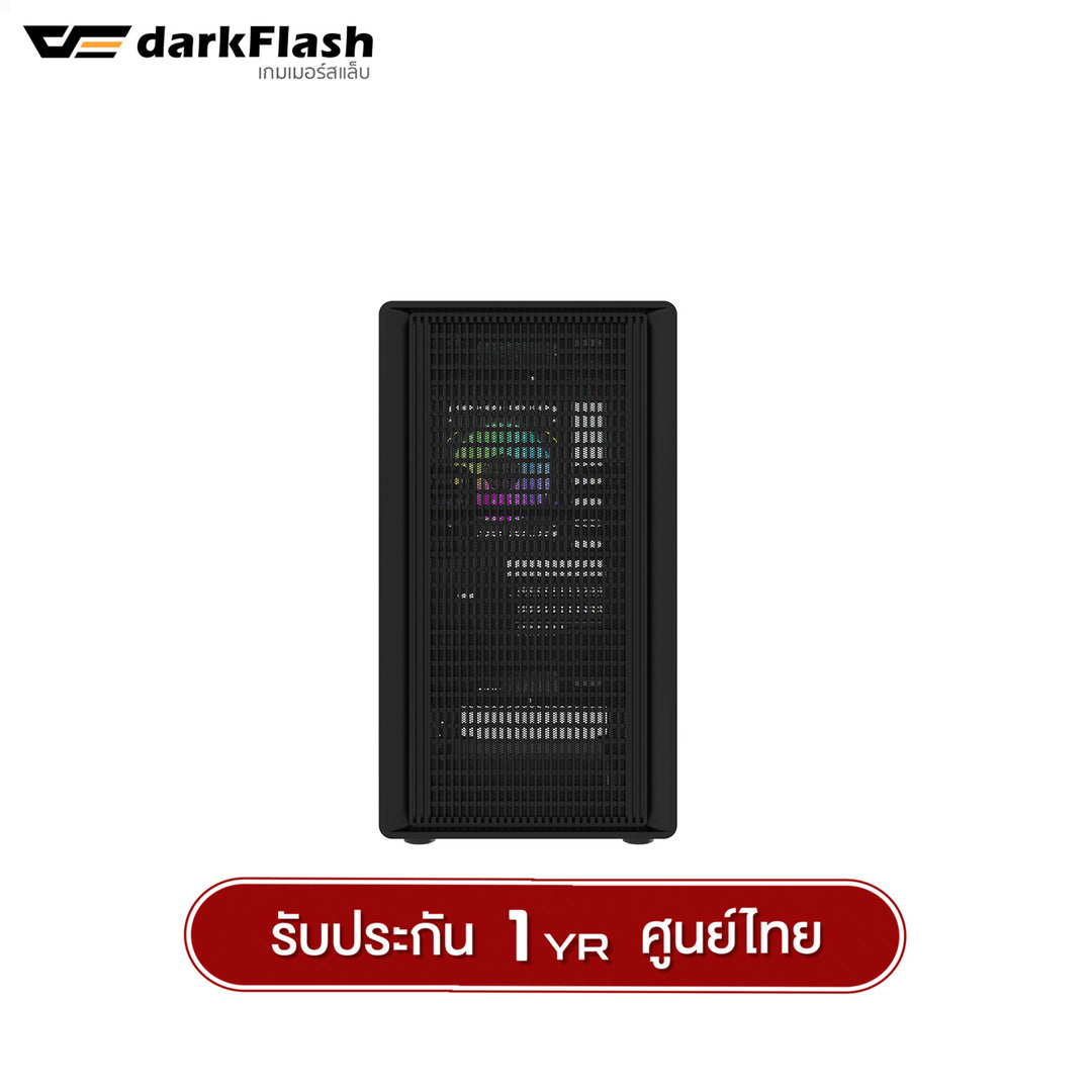 เคสคอมพิวเเตอร์ DarkFlash DB460M MATX Tempered Glass ARGB Gaming Case with DM20 ARGB Fan X3 รับประกัน 1 ปี