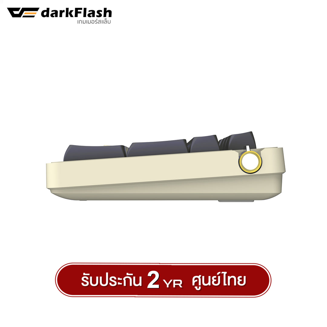 คีย์บอร์ดเกมมิ่ง DarkFlash DF98 Tri-Mod(Wired+2.4G+BT) Gasket RGB Mechanical keyboard Yellow Switch รับประกัน 2 ปี
