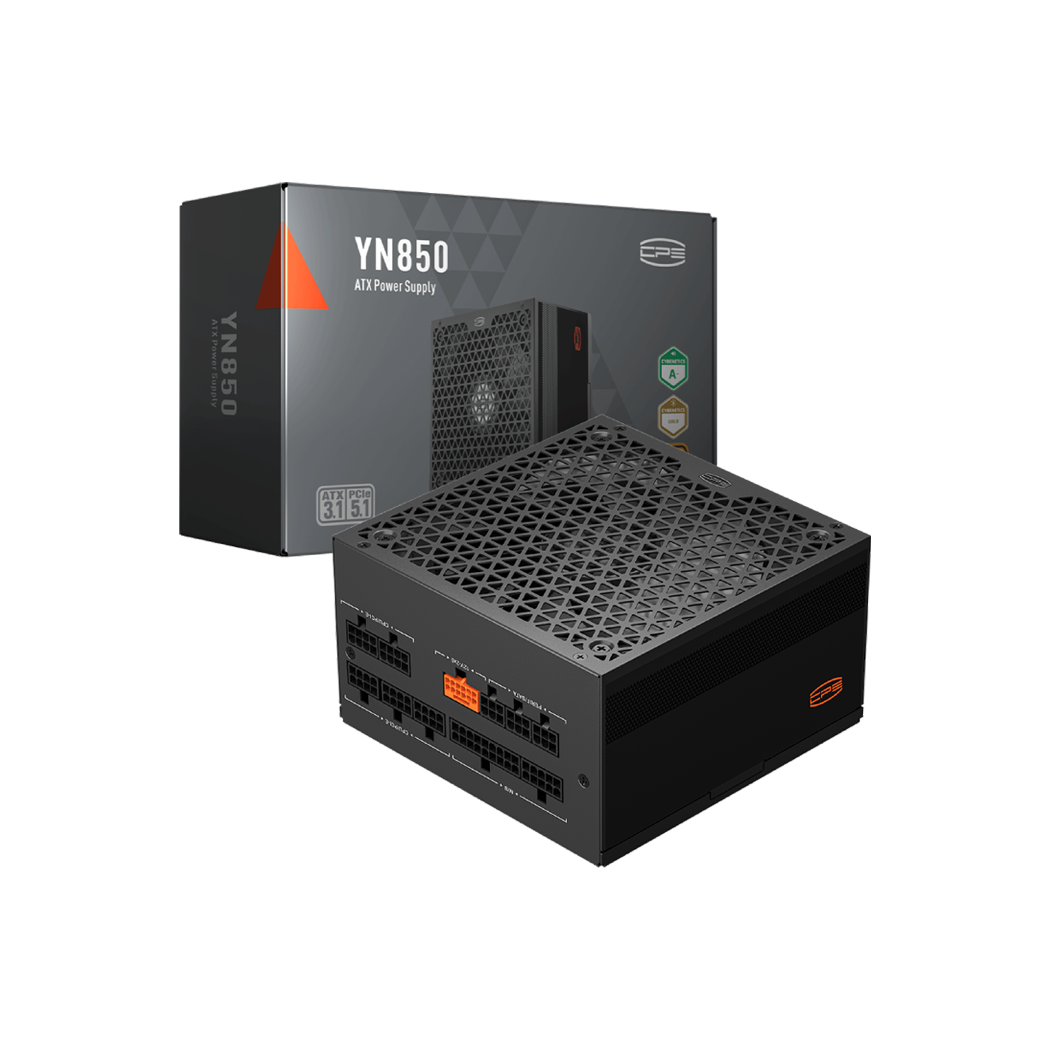 อุปกรณ์จ่ายไฟ CPS YN Series 80Plus Gold & Cybernetics Gold Full Modular ATX3.1+PCIE 5.1 Power Supply รับประกัน 10 ปี