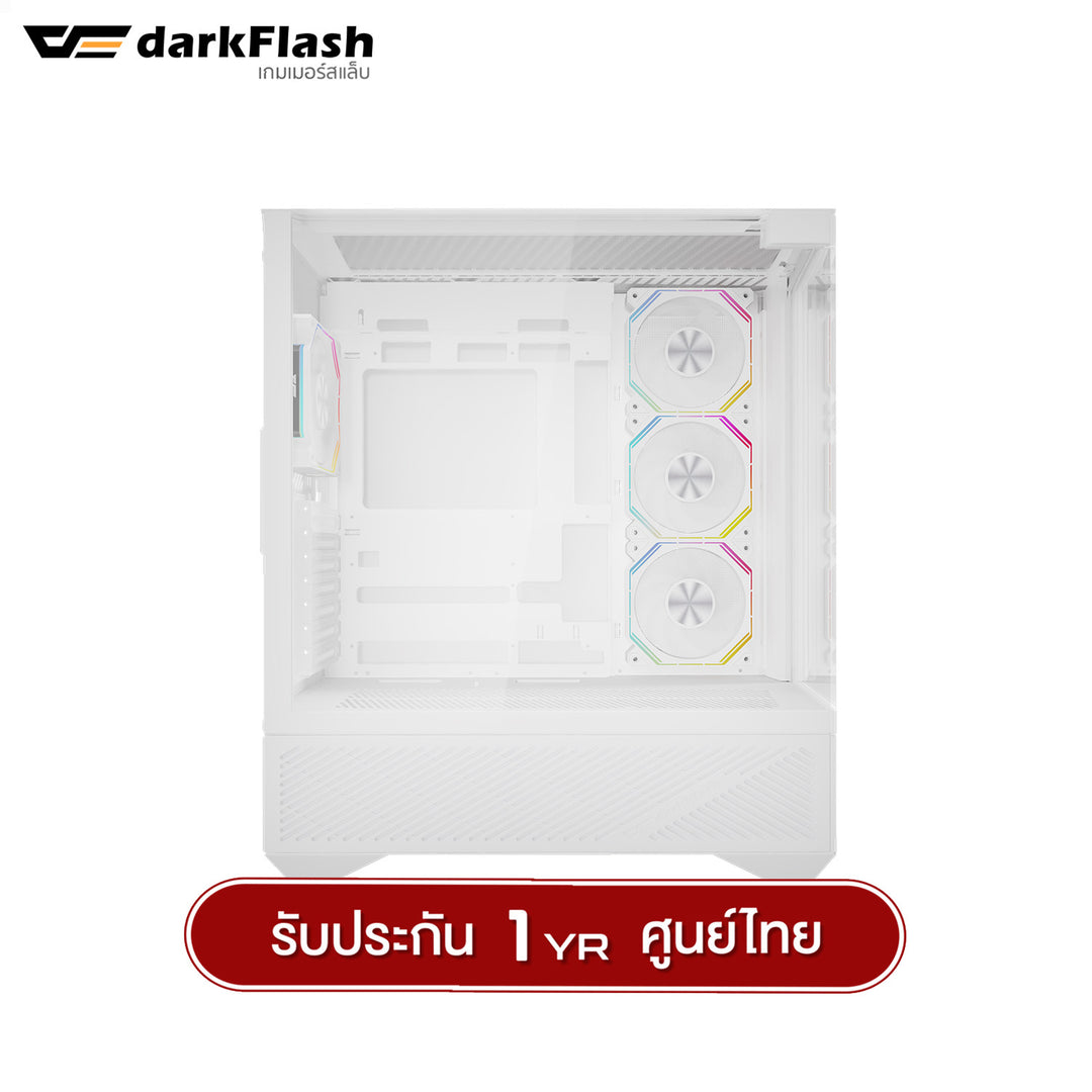 เคสคอมพิวเเตอร์ DarkFlash DY460 ATX Tempered Glass ARGB Gaming Case with INF34 ARGB Fan X4 รับประกัน 1 ปี