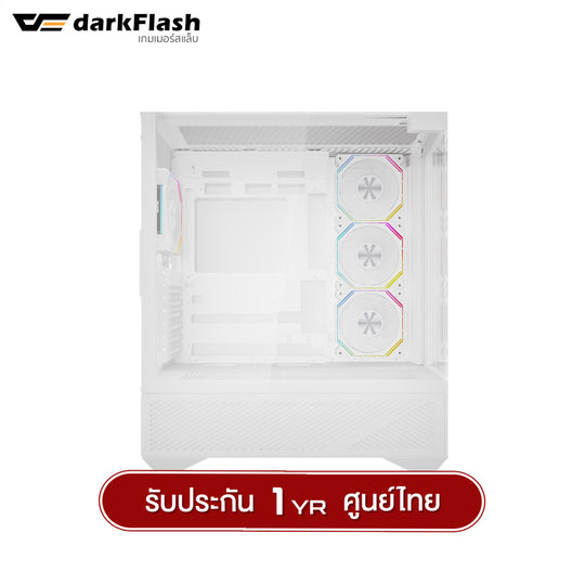 เคสคอมพิวเเตอร์ DarkFlash DY460 ATX Tempered Glass ARGB Gaming Case with INF34 ARGB Fan X4 รับประกัน 1 ปี