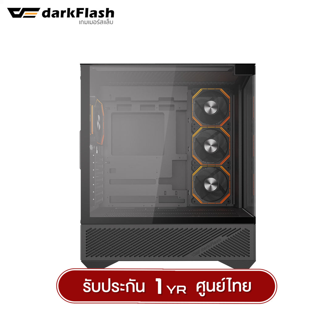 เคสคอมพิวเเตอร์ DarkFlash DY460 ATX Tempered Glass ARGB Gaming Case with INF34 ARGB Fan X4 รับประกัน 1 ปี