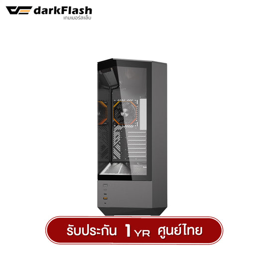 เคสคอมพิวเเตอร์ DarkFlash DY460 ATX Tempered Glass ARGB Gaming Case with INF34 ARGB Fan X4 รับประกัน 1 ปี