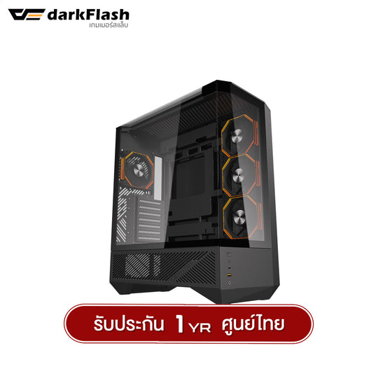 เคสคอมพิวเเตอร์ DarkFlash DY460 ATX Tempered Glass ARGB Gaming Case with INF34 ARGB Fan X4 รับประกัน 1 ปี