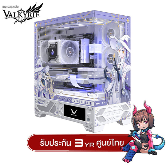 เคสคอมพิวเเตอร์ VK03 IPS Display Screen Panorama Tempered Glass ATX/BackSlotATX Gaming Case รับประกัน 3 ปี